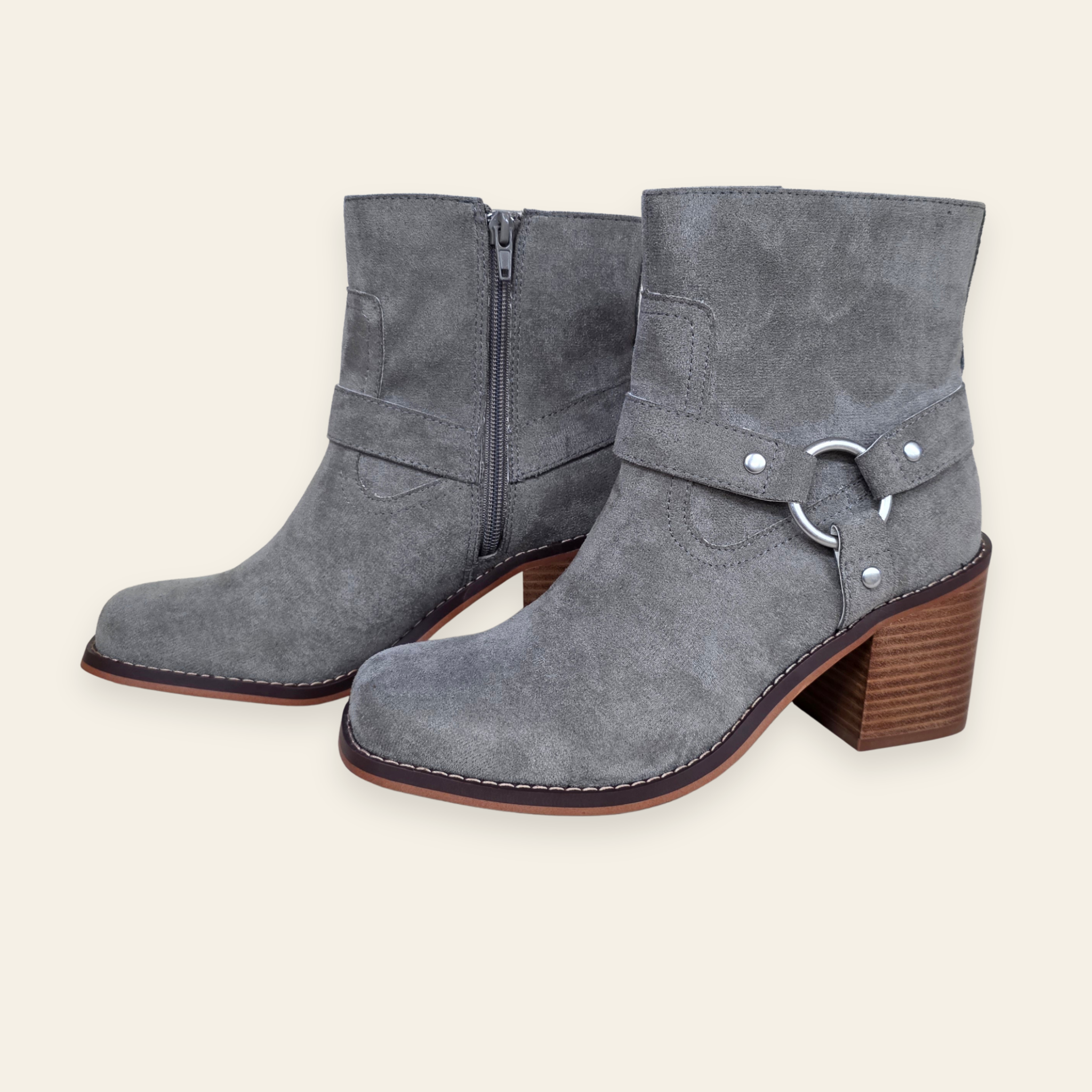 Oasis Society • CAMERON • Gray Suede Chelsea Boot