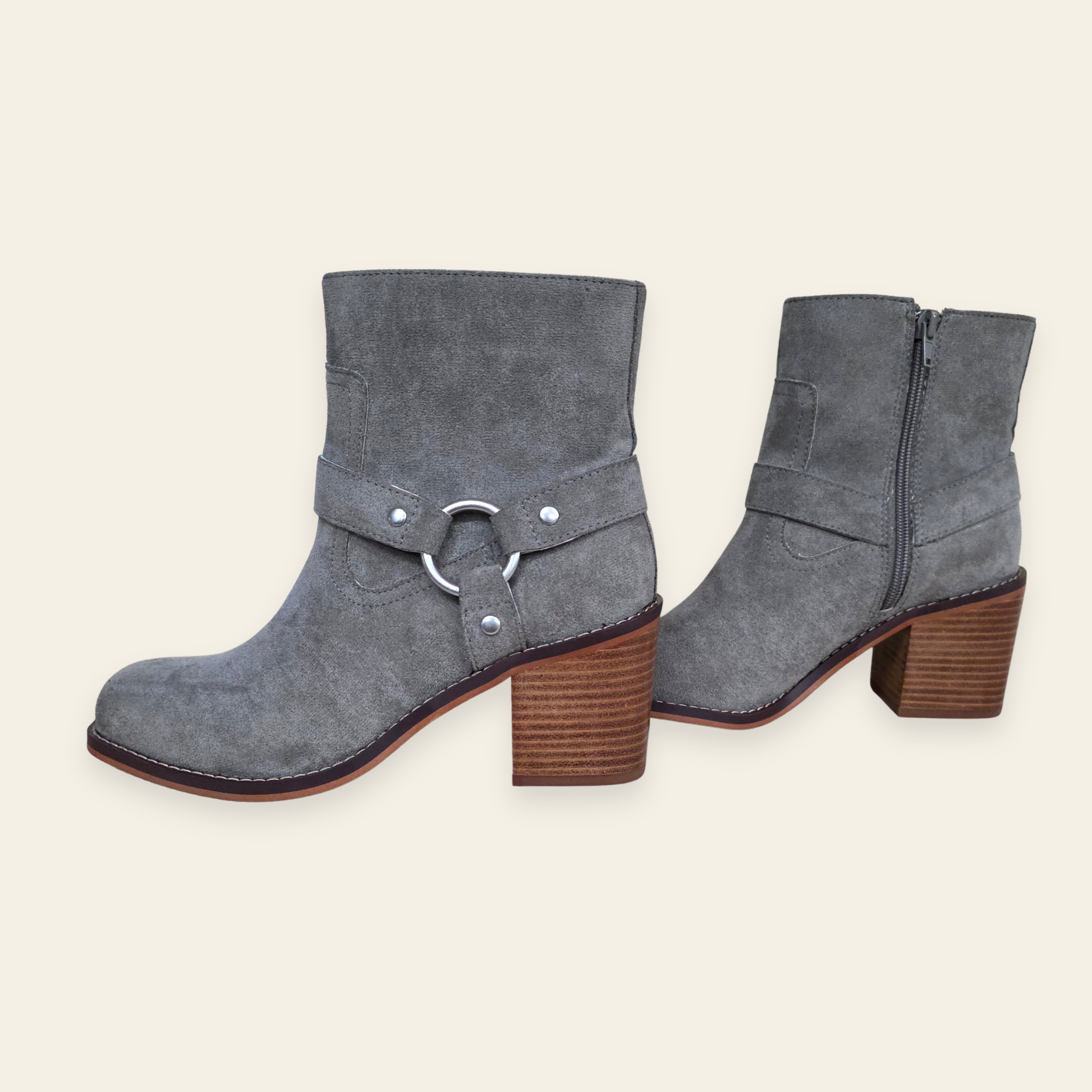 Oasis Society • CAMERON • Gray Suede Chelsea Boot