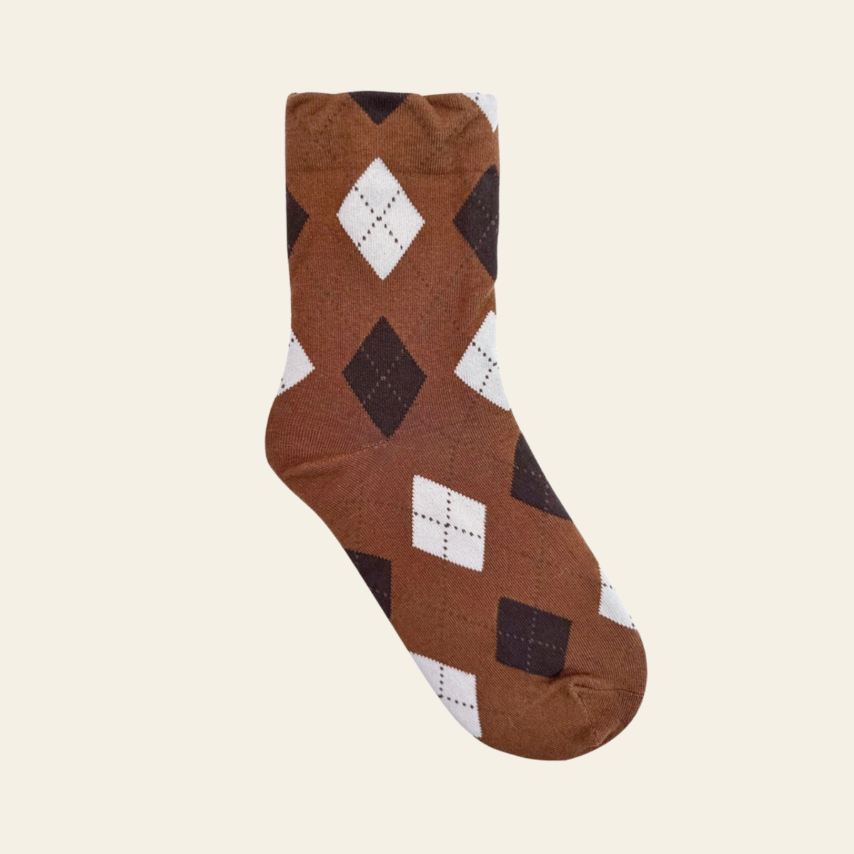 Argyle 2 Crew Socks