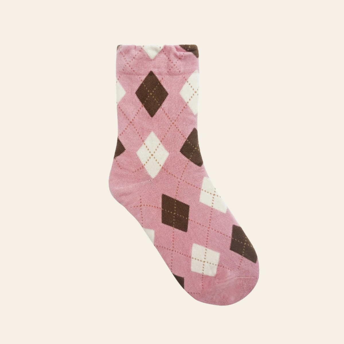 Argyle 2 Crew Socks