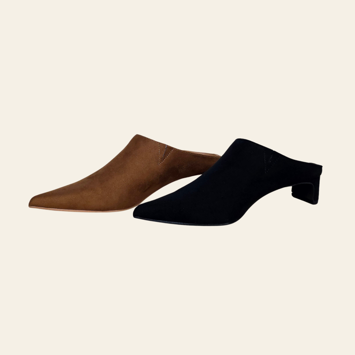 Anne Michelle • BARRIER • Pointed Toe Mule Heel