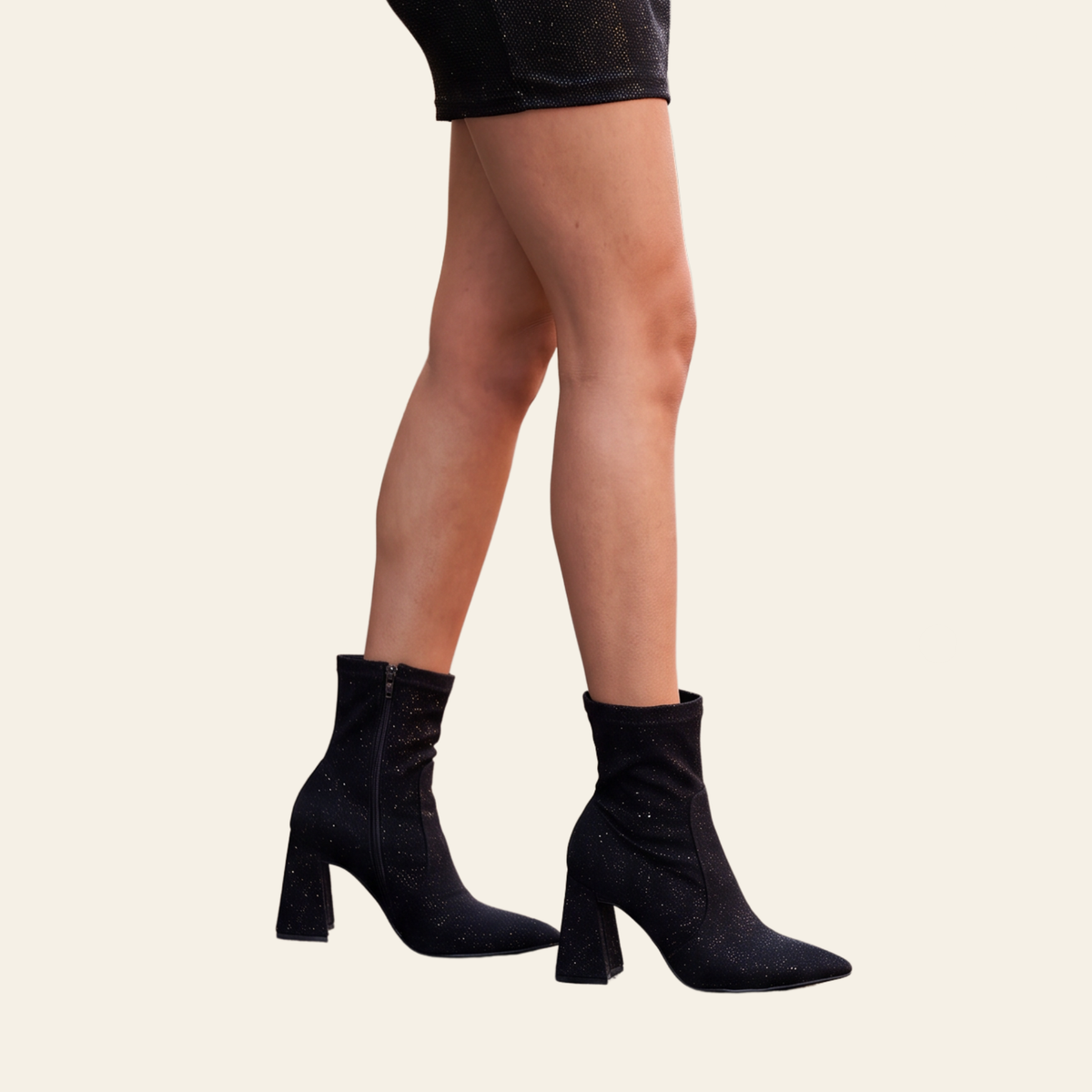 London Rag • HUSTLERS • Shimmer Ankle Boot