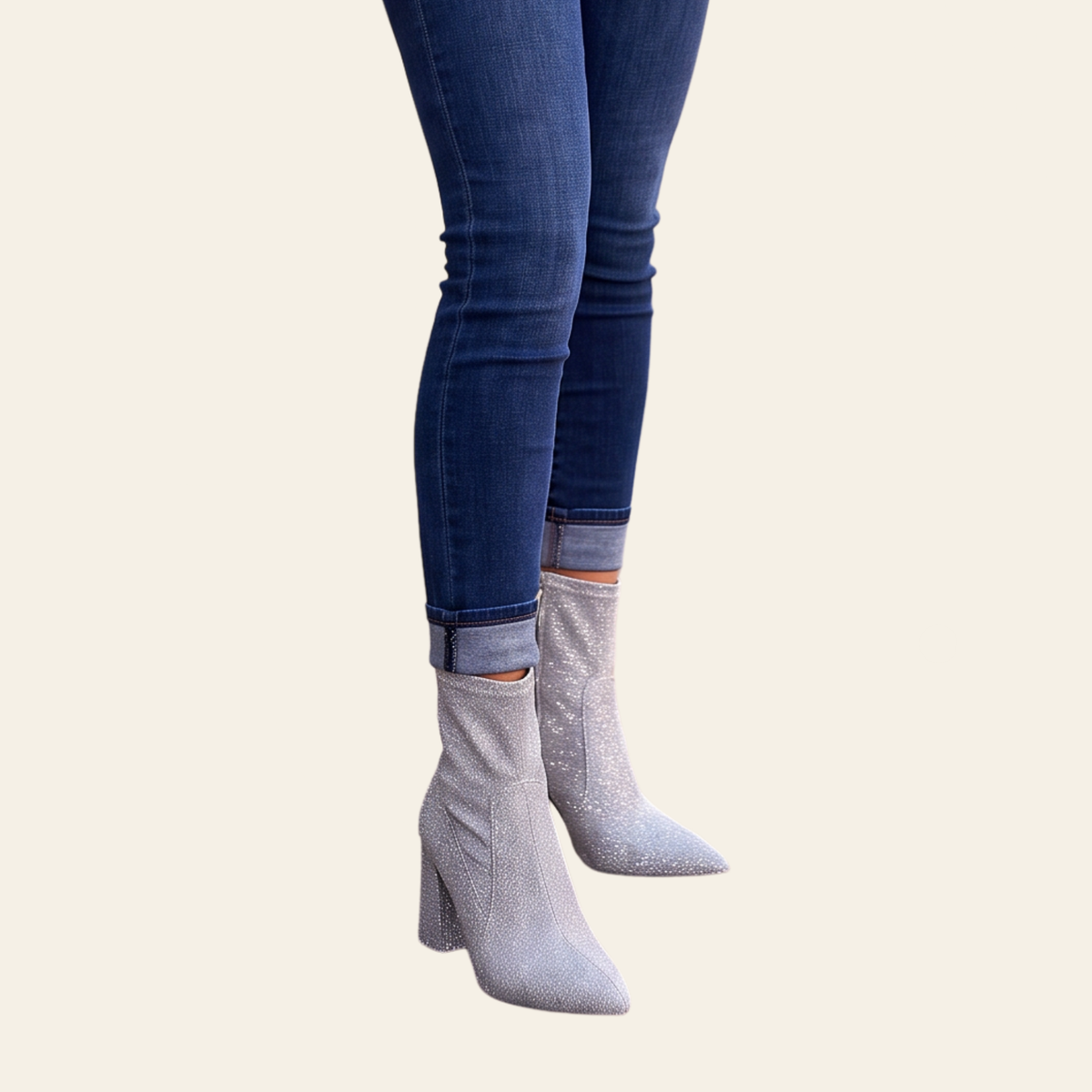 London Rag • HUSTLERS • Shimmer Ankle Boot