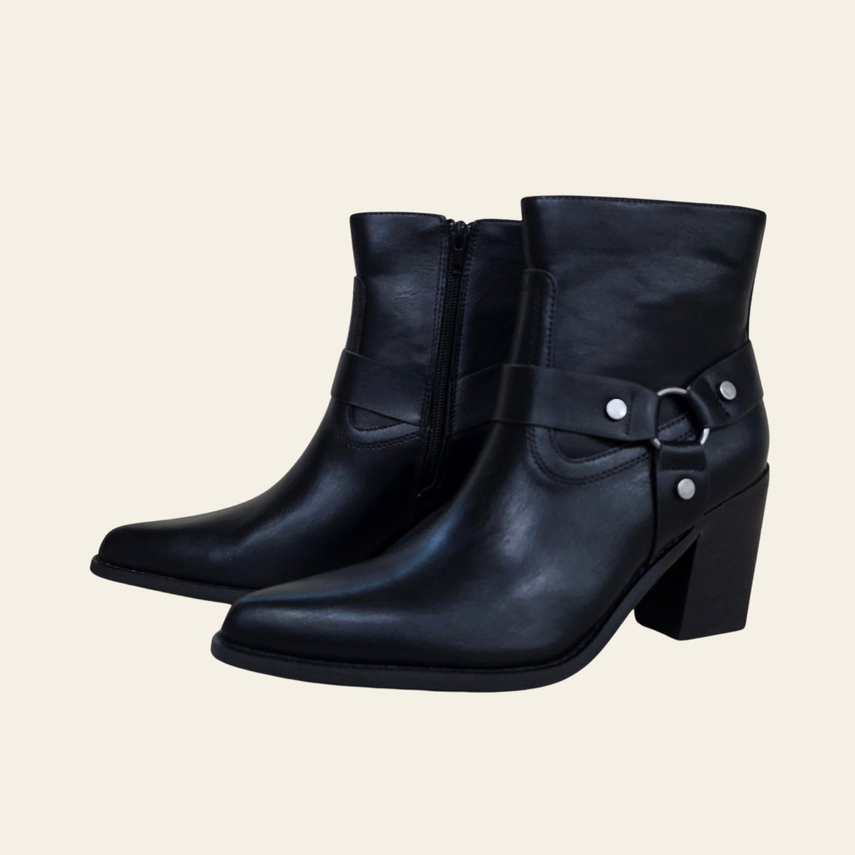 Oasis Society • JACKSON • Pointed Toe Moto Ankle Boot