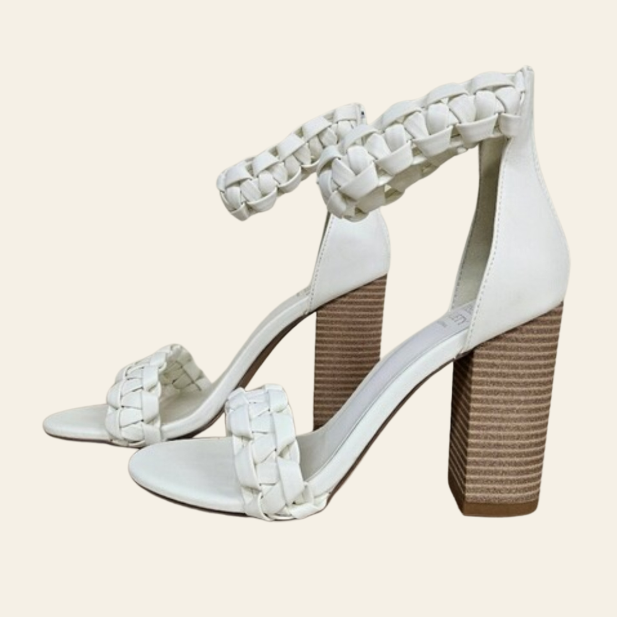 Oasis Society • MELODY • Braided Two Band Block Heel Sandal