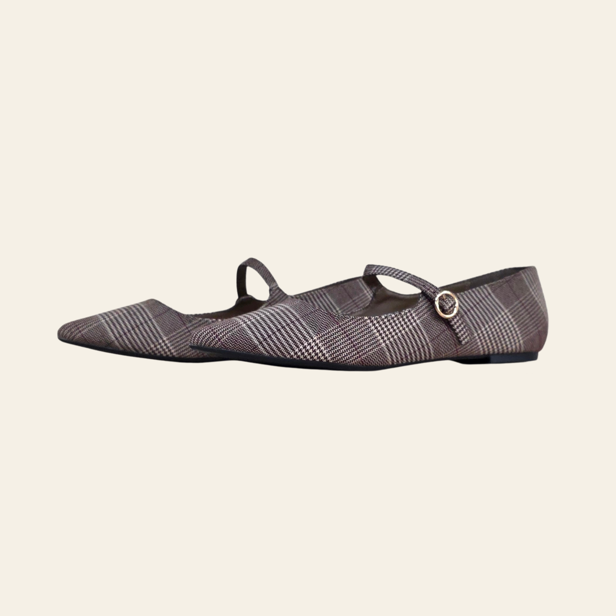 Top Moda Verify Ballet flat with buckle strap