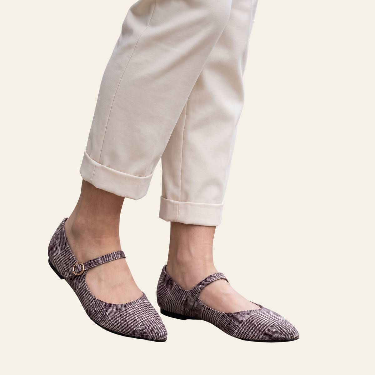 BAMBOO • VERIFY • Pointy Toe Mary Jane Flats
