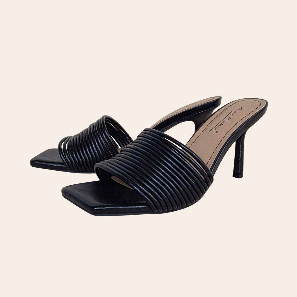 Anne Michelle • ZEAL B • Strappy Mule Heel Sandal