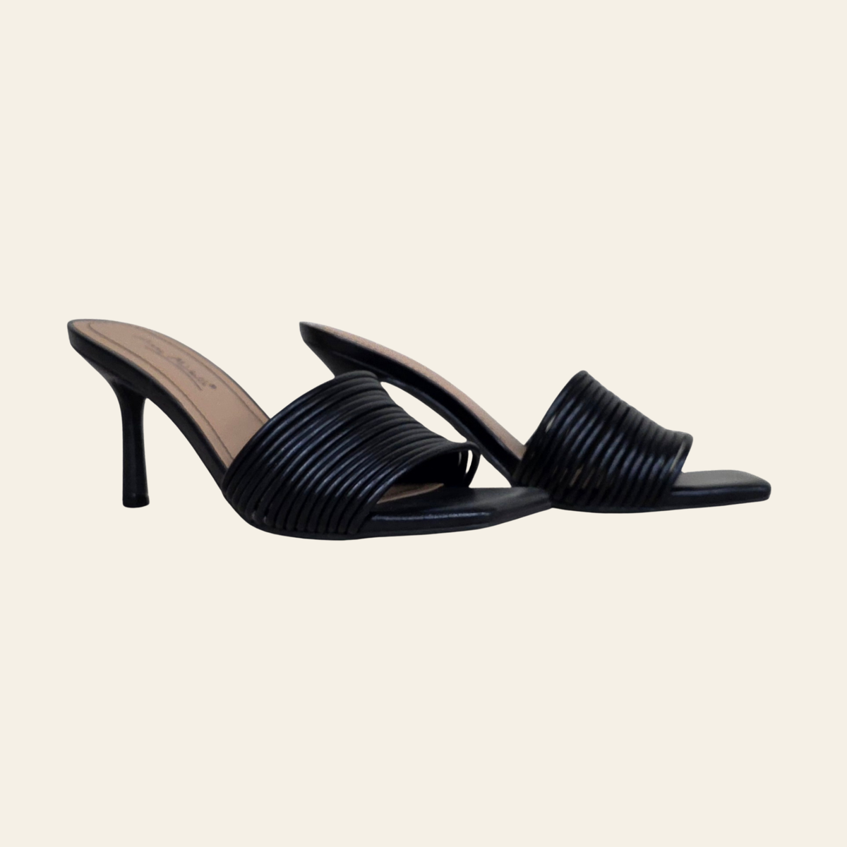 Anne Michelle • ZEAL B • Strappy Mule Heel Sandal