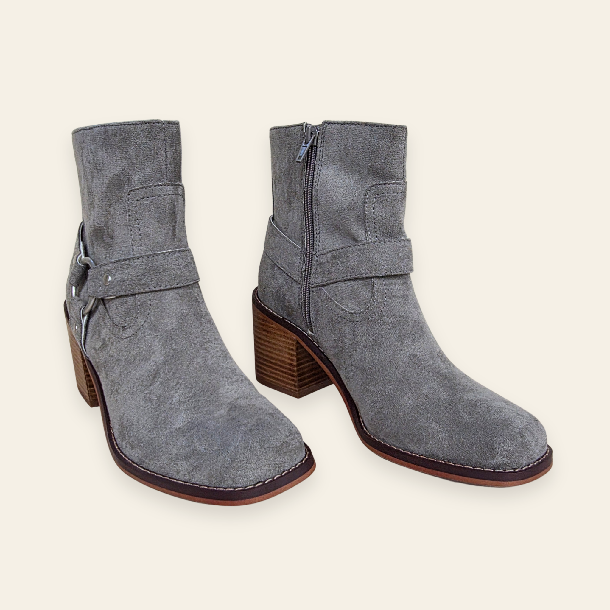 Oasis Society • CAMERON • Gray Suede Chelsea Boot