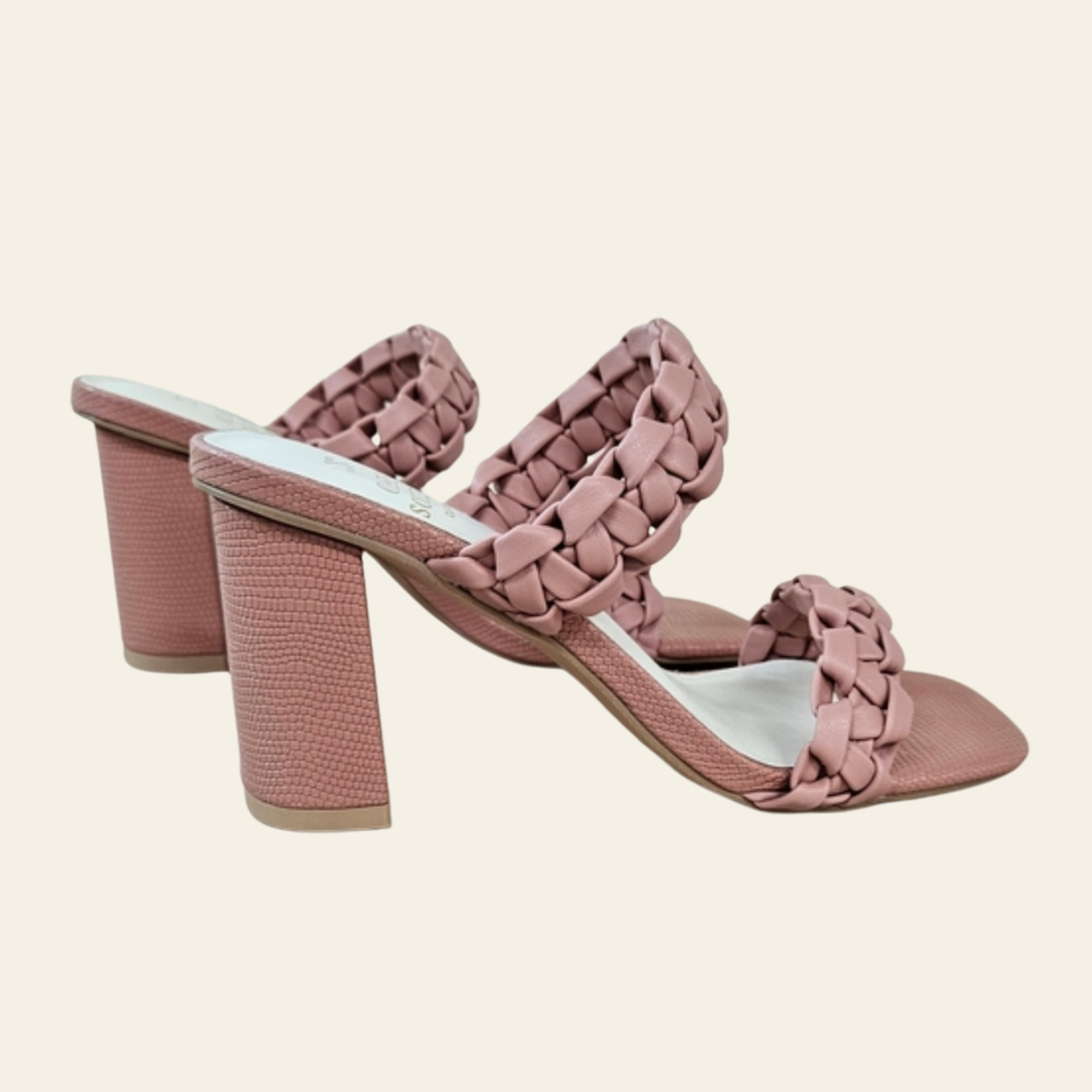 Oasis Society • HEIDI • Braided Straps Block Heel Sandal