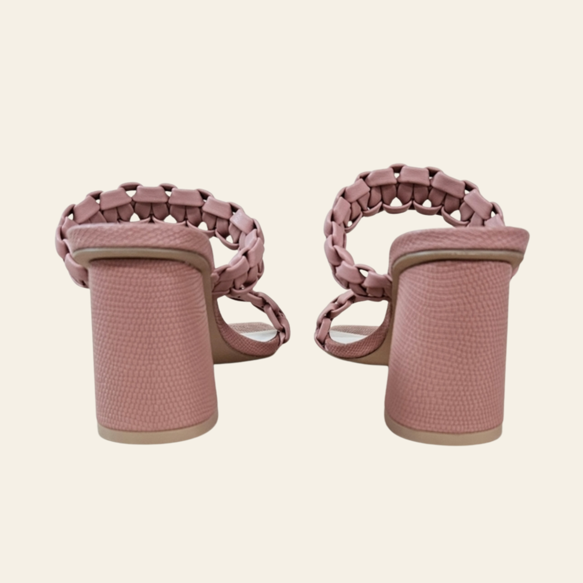 Oasis Society • HEIDI • Braided Straps Block Heel Sandal