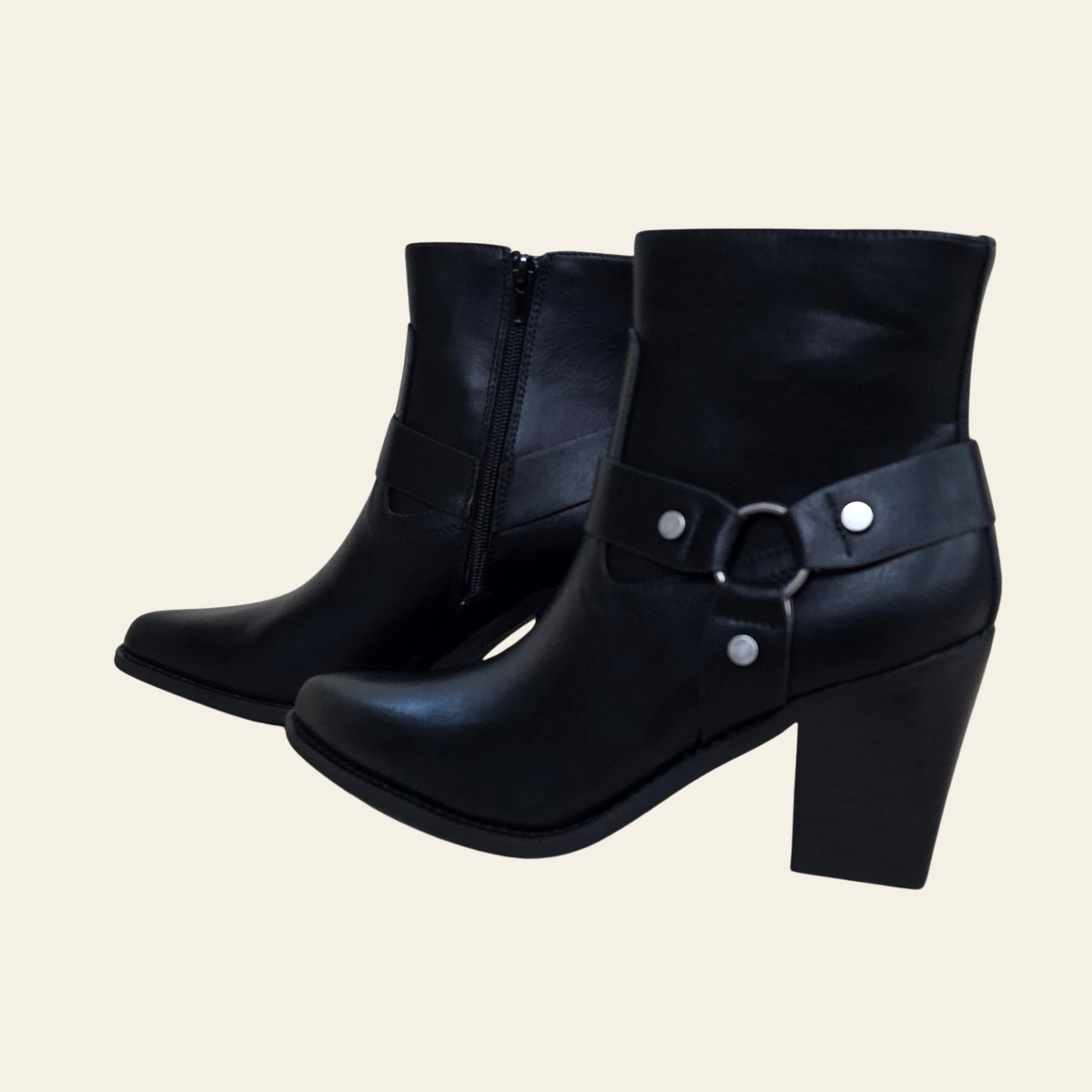 Oasis Society • JACKSON • Pointed Toe Moto Ankle Boot