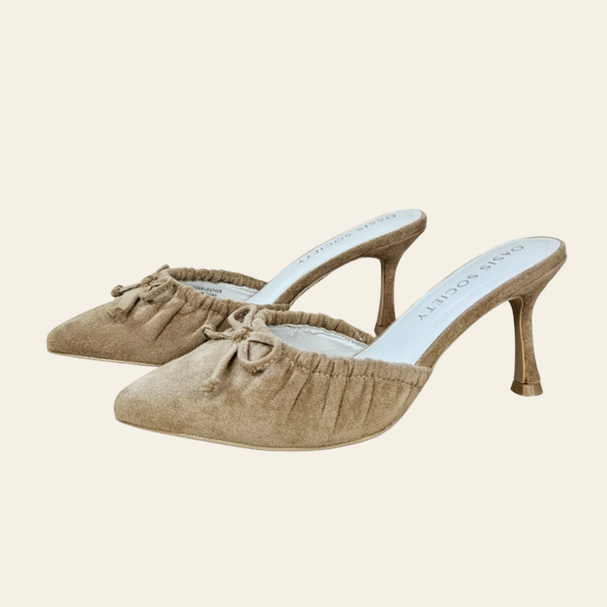 Oasis Society • MAVEN • Pointed Kitten Spring Heel with Bow