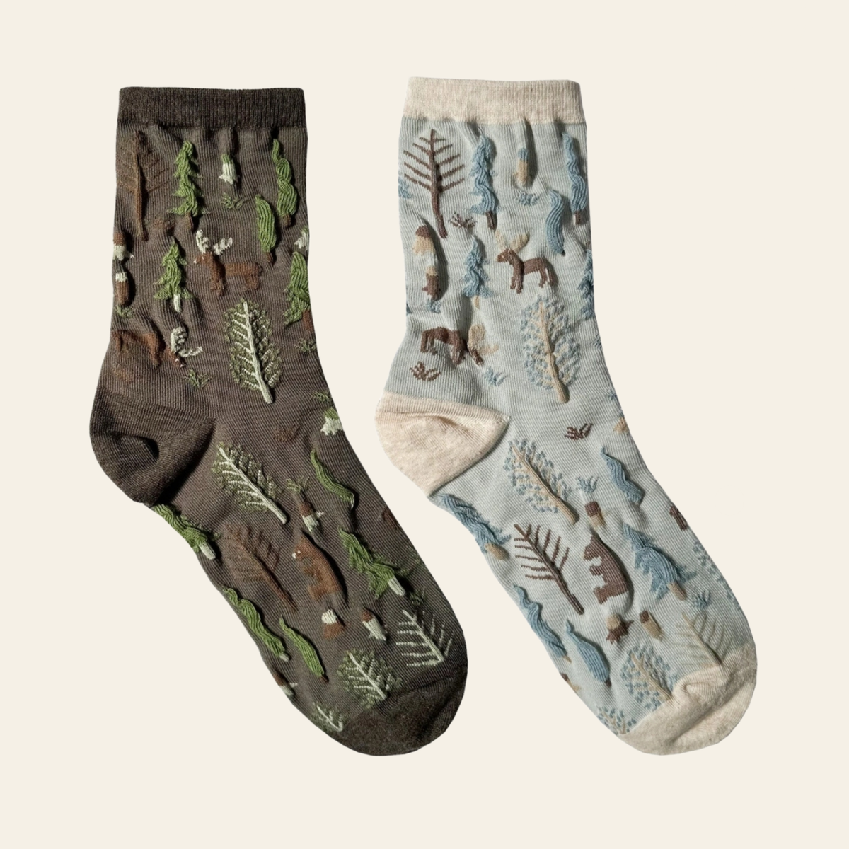 Oulanka Forest Crew Socks