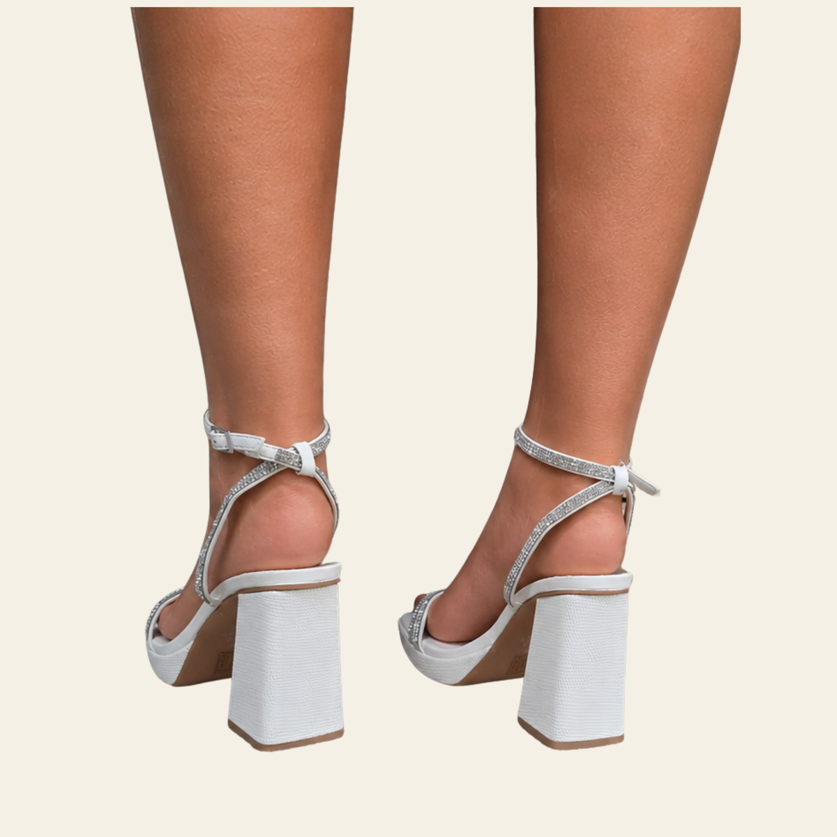 Oasis Society • SUVA • Rhinestone Straps & Reptile Print Sandal