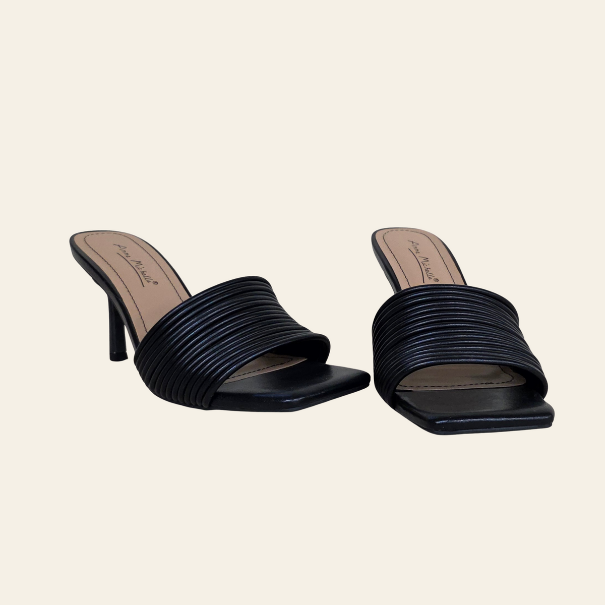 Anne Michelle • ZEAL B • Strappy Mule Heel Sandal