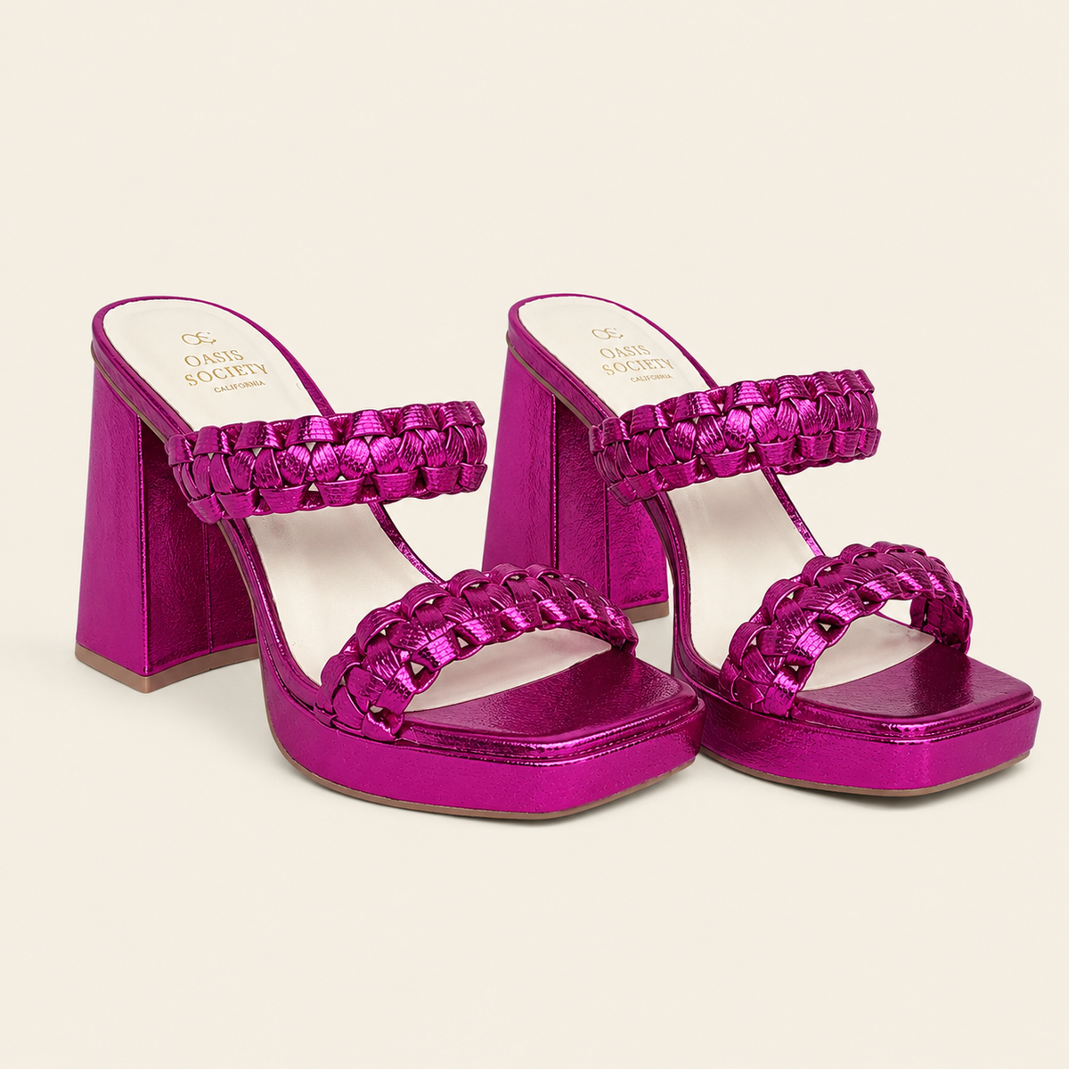 Oasis Society • ZENDA • Braided Chunky Platform Heel