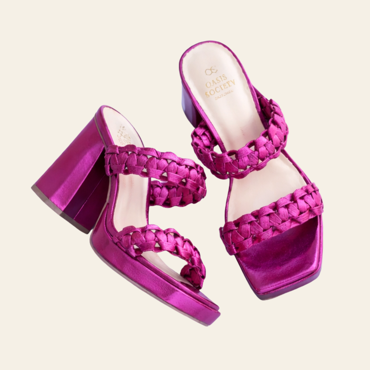 Oasis Society • ZENDA • Braided Chunky Platform Heel