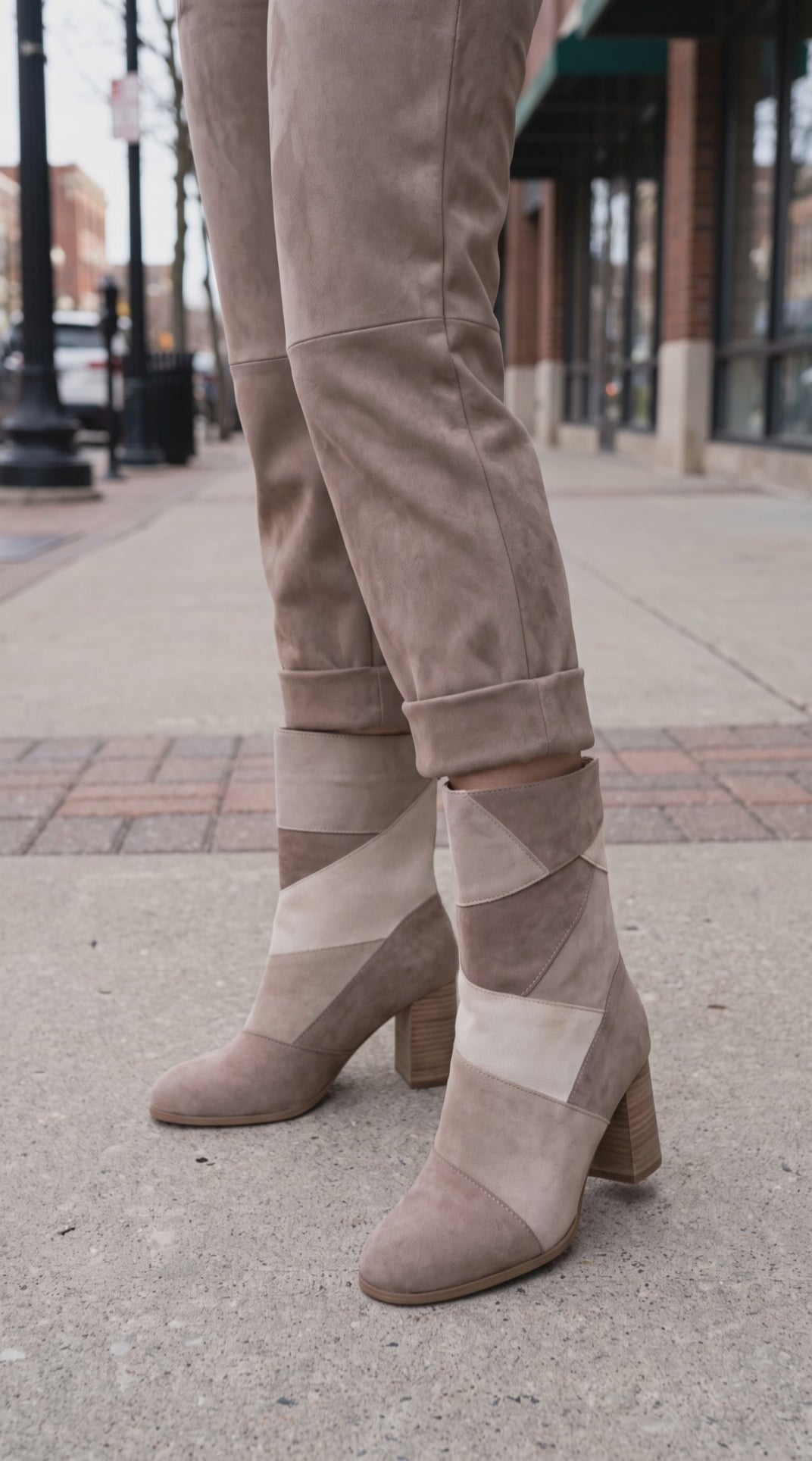 Video of Pierre Dumas Cady in Taupe Combo on model walking on street